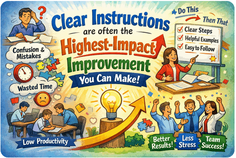 Clear instructions