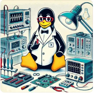 Test engineer in lab