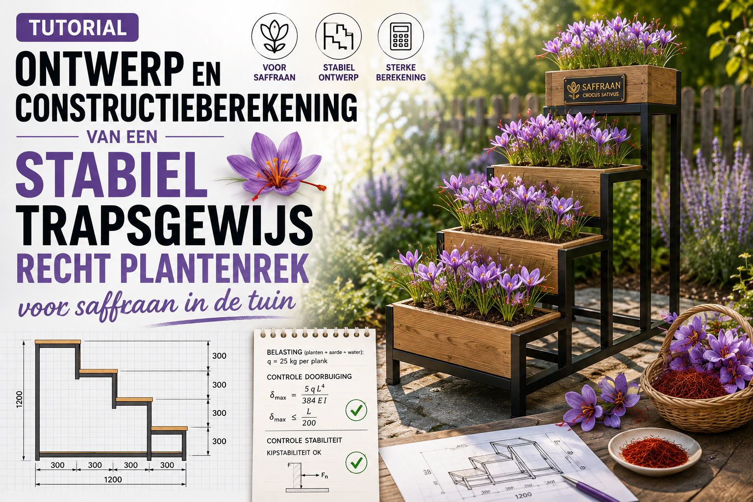 Handen uit de mouwen: bouw je eigen trapsgewijs recht plantenrek!